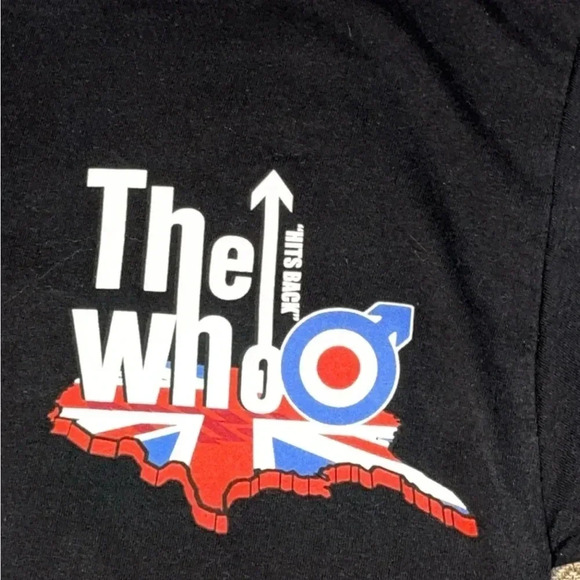 2017 THE WHO HITS BACK NORTH AMERICAN TOUR SHORT SLEEVE CONCERT TSHIRT MED - Picture 5 of 5